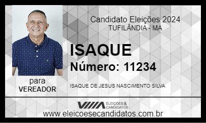 Candidato ISAQUE 2024 - TUFILÂNDIA - Eleições