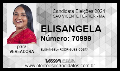 Candidato ELISANGELA 2024 - SÃO VICENTE FERRER - Eleições