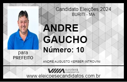 Candidato ANDRE GAUCHO 2024 - BURITI - Eleições