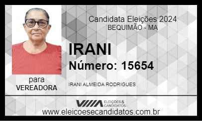 Candidato IRANI 2024 - BEQUIMÃO - Eleições