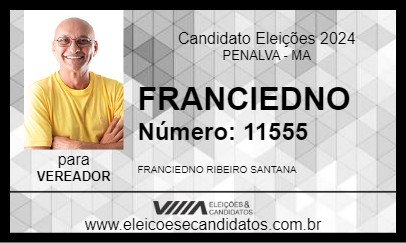 Candidato FRANCIEDNO 2024 - PENALVA - Eleições