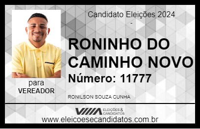 Candidato RONINHO DO CAMINHO NOVO 2024 - PENALVA - Eleições