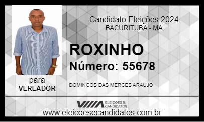 Candidato ROXINHO 2024 - BACURITUBA - Eleições