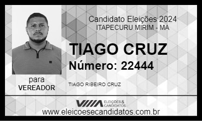 Candidato TIAGO CRUZ 2024 - ITAPECURU MIRIM - Eleições