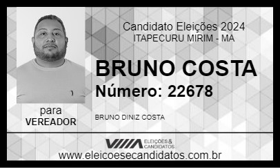 Candidato BRUNO COSTA 2024 - ITAPECURU MIRIM - Eleições