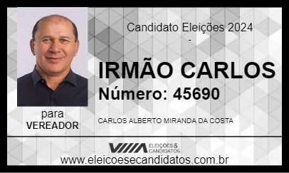 Candidato IRMÃO CARLOS 2024 - AÇAILÂNDIA - Eleições