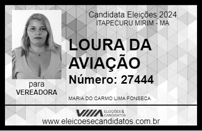 Candidato LOURA DA AVIAÇÃO 2024 - ITAPECURU MIRIM - Eleições