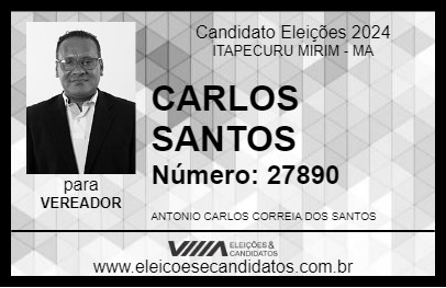 Candidato CARLOS SANTOS 2024 - ITAPECURU MIRIM - Eleições