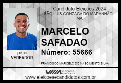 Candidato MARCELO SAFADAO 2024 - SÃO LUÍS GONZAGA DO MARANHÃO - Eleições