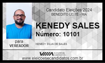 Candidato KENEDY SALES 2024 - BENEDITO LEITE - Eleições