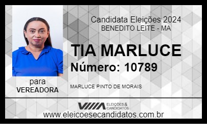 Candidato TIA MARLUCE 2024 - BENEDITO LEITE - Eleições