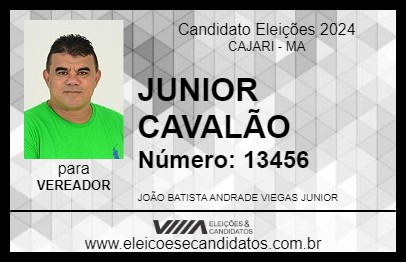 Candidato JUNIOR CAVALÃO 2024 - CAJARI - Eleições