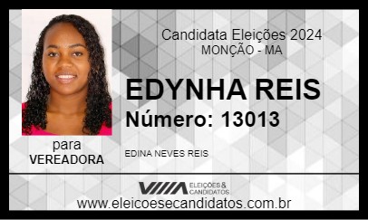 Candidato EDYNHA REIS 2024 - MONÇÃO - Eleições