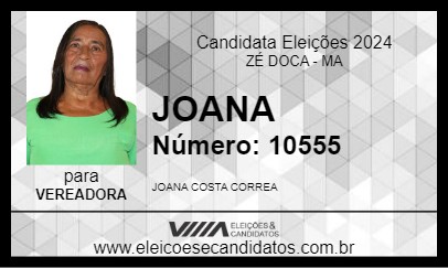 Candidato JOANA 2024 - ZÉ DOCA - Eleições