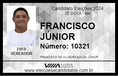 Candidato FRANCISCO JÚNIOR  2024 - ZÉ DOCA - Eleições