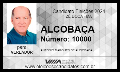 Candidato ALCOBAÇA 2024 - ZÉ DOCA - Eleições