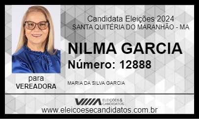 Candidato NILMA GARCIA 2024 - SANTA QUITÉRIA DO MARANHÃO - Eleições