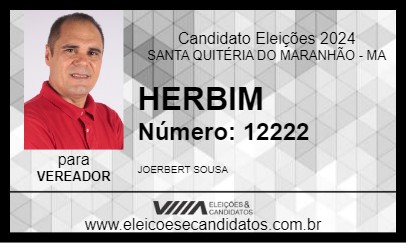 Candidato HERBIM 2024 - SANTA QUITÉRIA DO MARANHÃO - Eleições