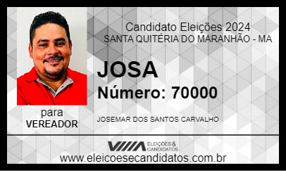 Candidato JOSA 2024 - SANTA QUITÉRIA DO MARANHÃO - Eleições