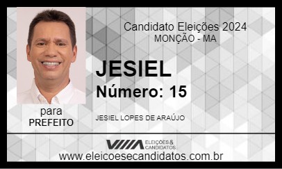 Candidato JESIEL 2024 - MONÇÃO - Eleições