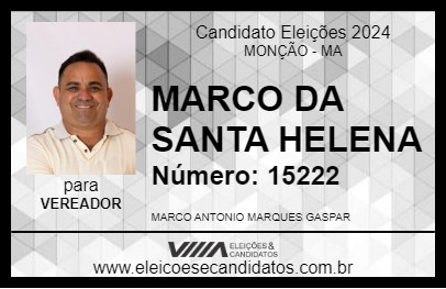 Candidato MARCO DA SANTA HELENA 2024 - MONÇÃO - Eleições