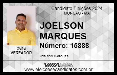 Candidato JOELSON MARQUES 2024 - MONÇÃO - Eleições