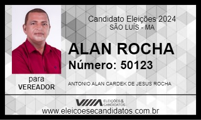 Candidato ALAN ROCHA 2024 - SÃO LUÍS - Eleições