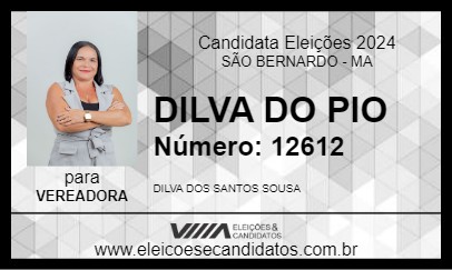 Candidato DILVA DO PIO 2024 - SÃO BERNARDO - Eleições