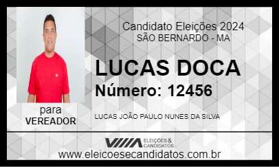 Candidato LUCAS DOCA  2024 - SÃO BERNARDO - Eleições