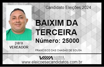 Candidato BAIXIM DA TERCEIRA 2024 - BURITICUPU - Eleições