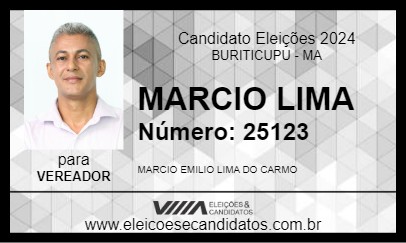 Candidato MARCIO LIMA 2024 - BURITICUPU - Eleições