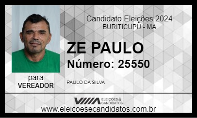 Candidato ZE PAULO 2024 - BURITICUPU - Eleições