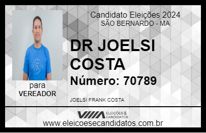 Candidato DR JOELSI COSTA 2024 - SÃO BERNARDO - Eleições