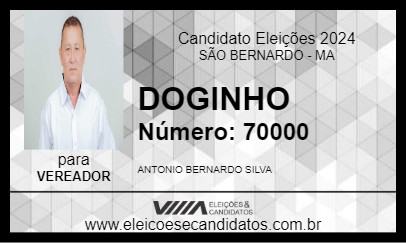 Candidato DOGINHO 2024 - SÃO BERNARDO - Eleições