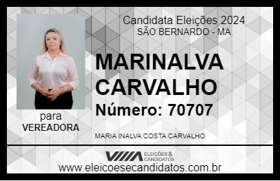 Candidato MARINALVA CARVALHO 2024 - SÃO BERNARDO - Eleições