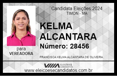 Candidato KELMA ALCANTARA 2024 - TIMON - Eleições