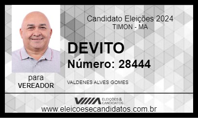 Candidato DEVITO 2024 - TIMON - Eleições