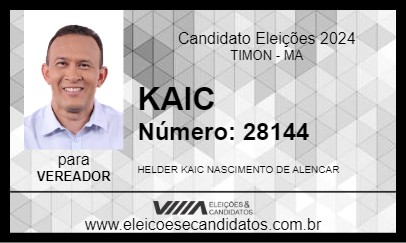 Candidato KAIC 2024 - TIMON - Eleições