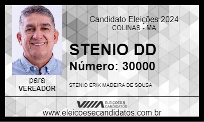 Candidato STENIO DD 2024 - COLINAS - Eleições