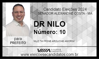 Candidato DR NILO 2024 - SENADOR ALEXANDRE COSTA - Eleições