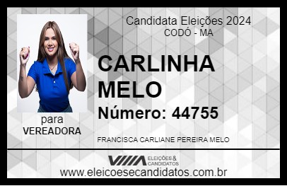 Candidato CARLINHA MELO 2024 - CODÓ - Eleições