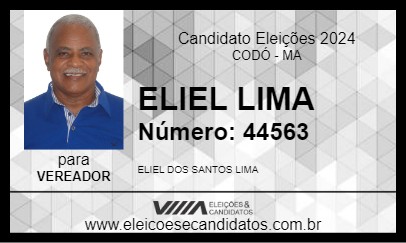 Candidato ELIEL LIMA 2024 - CODÓ - Eleições