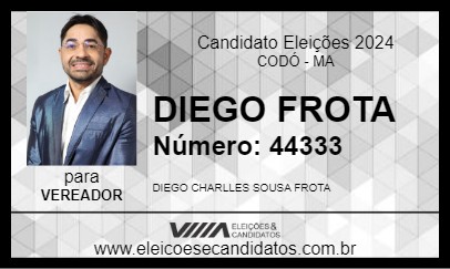 Candidato DIEGO FROTA 2024 - CODÓ - Eleições