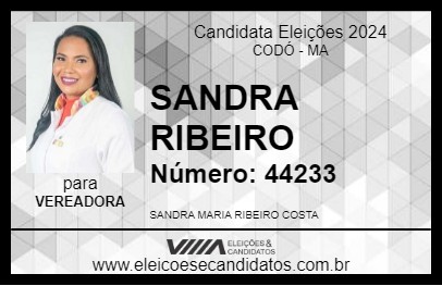 Candidato SANDRA RIBEIRO 2024 - CODÓ - Eleições