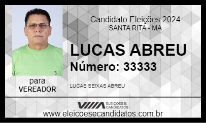 Candidato LUCAS ABREU 2024 - SANTA RITA - Eleições