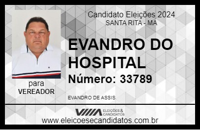 Candidato EVANDRO DO HOSPITAL 2024 - SANTA RITA - Eleições