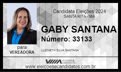 Candidato GABY SANTANA 2024 - SANTA RITA - Eleições