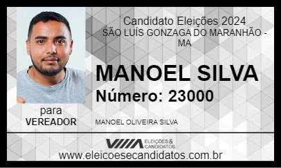 Candidato MANOEL SILVA 2024 - SÃO LUÍS GONZAGA DO MARANHÃO - Eleições