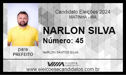 Candidato NARLON SILVA 2024 - MATINHA - Eleições