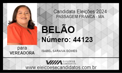 Candidato BELÃO 2024 - PASSAGEM FRANCA - Eleições